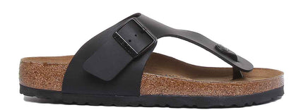 Birkenstock Ramses Men’s Black Birko-Flor Toe-Post Sandals