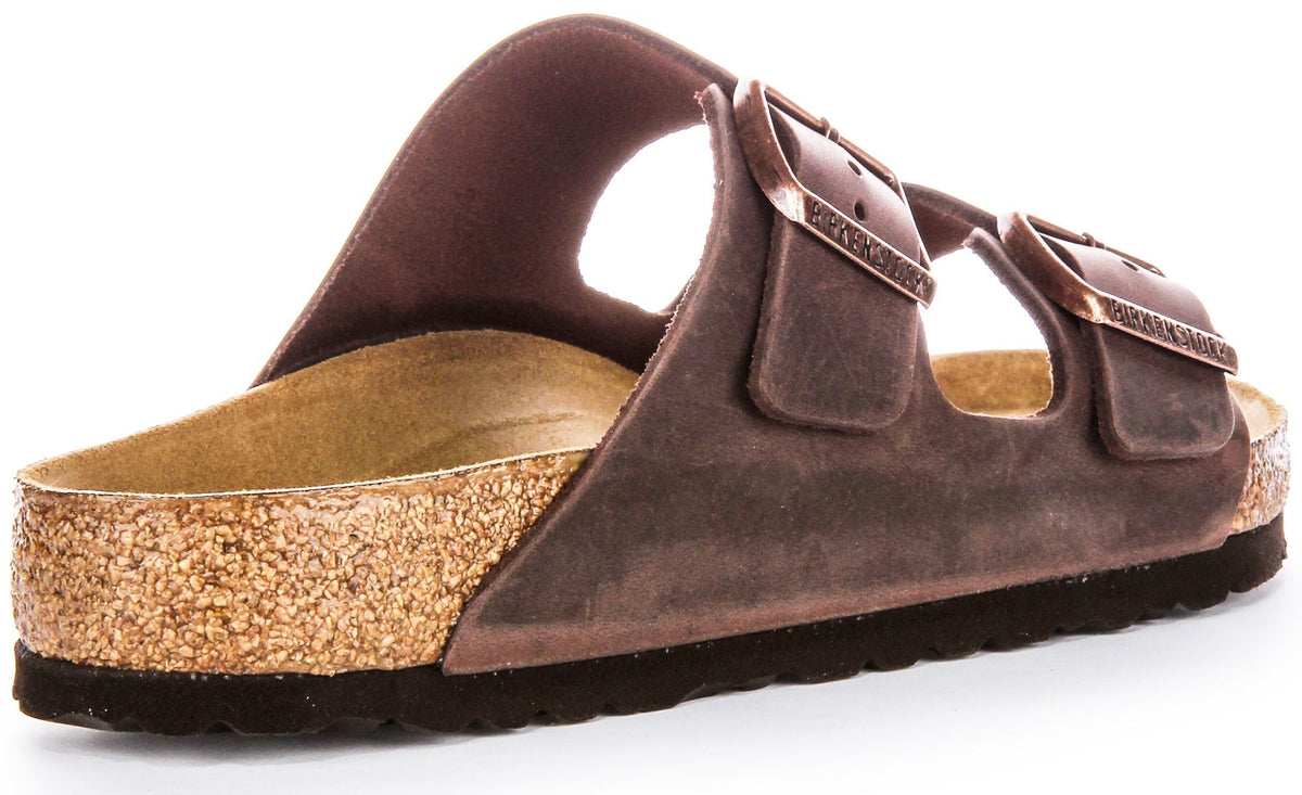 Birkenstock Arizona Women’s Brown Genuine Leather Two-Strap Sandals
