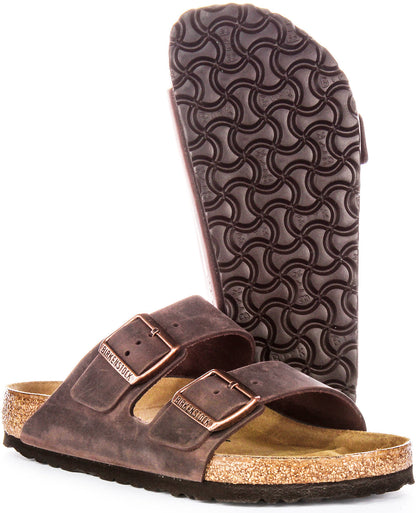 Birkenstock Arizona Women’s Brown Genuine Leather Two-Strap Sandals